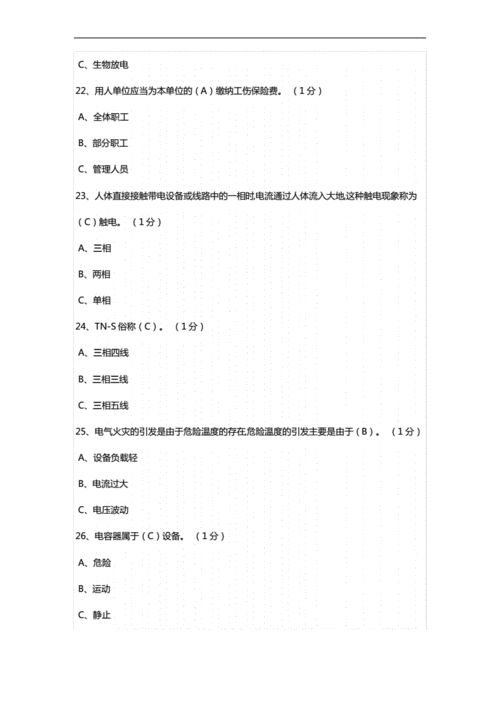電工特種作業(yè)模擬考試
