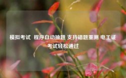 模擬考試  程序自動(dòng)抽題 支持錯(cuò)題重測 電工證考試輕松通過