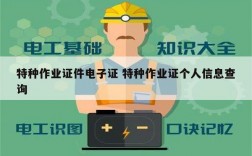 特種作業(yè)證件電子證 特種作業(yè)證個人信息查詢