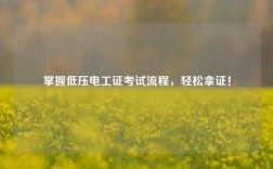 掌握低壓電工證考試流程，輕松拿證！