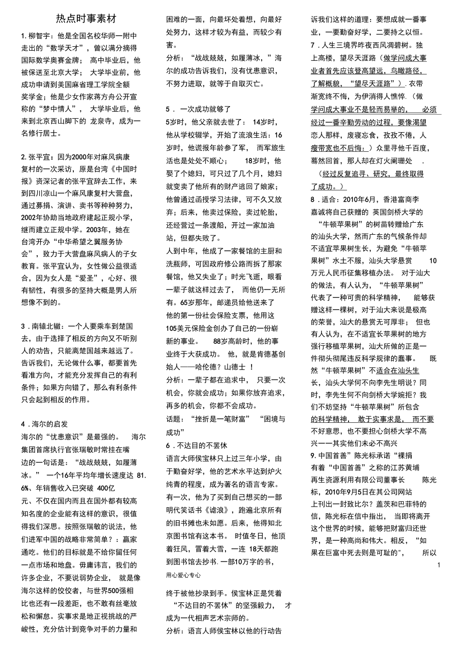 2024熱點話題作文素材-圖1