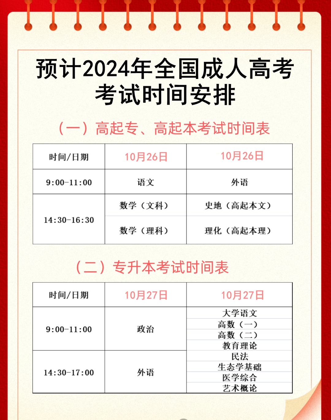 2024年成人高考報(bào)名時(shí)間-圖1