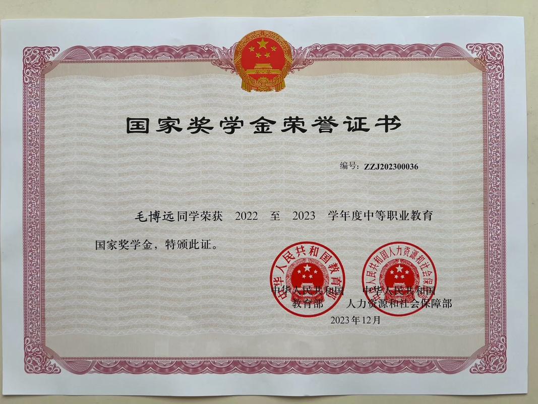 國(guó)家獎(jiǎng)學(xué)金證書查詢-圖1