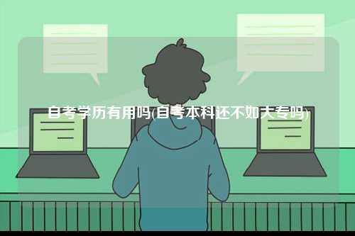 自考學(xué)歷有用嗎(自考本科還不如大專嗎)-圖1